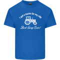 A Tractor for My Wife Funny Farming Farmer Mens Cotton T-Shirt Tee Top Royal Blue