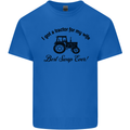 A Tractor for My Wife Funny Farming Farmer Mens Cotton T-Shirt Tee Top Royal Blue