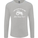 A Tractor for My Wife Funny Farming Farmer Mens Long Sleeve T-Shirt Sports Grey