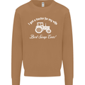 A Tractor for My Wife Funny Farming Farmer Mens Sweatshirt Jumper Caramel Latte
