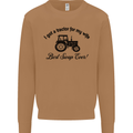 A Tractor for My Wife Funny Farming Farmer Mens Sweatshirt Jumper Caramel Latte