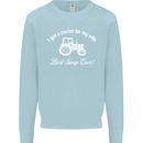 A Tractor for My Wife Funny Farming Farmer Mens Sweatshirt Jumper Light Blue