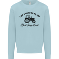 A Tractor for My Wife Funny Farming Farmer Mens Sweatshirt Jumper Light Blue