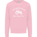 A Tractor for My Wife Funny Farming Farmer Mens Sweatshirt Jumper Light Pink