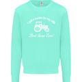 A Tractor for My Wife Funny Farming Farmer Mens Sweatshirt Jumper Peppermint