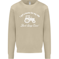 A Tractor for My Wife Funny Farming Farmer Mens Sweatshirt Jumper Sand