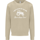 A Tractor for My Wife Funny Farming Farmer Mens Sweatshirt Jumper Sand