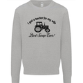 A Tractor for My Wife Funny Farming Farmer Mens Sweatshirt Jumper Sports Grey
