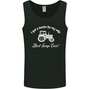 A Tractor for My Wife Funny Farming Farmer Mens Vest Tank Top Black