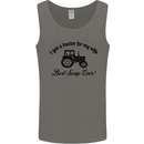 A Tractor for My Wife Funny Farming Farmer Mens Vest Tank Top Charcoal