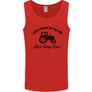 A Tractor for My Wife Funny Farming Farmer Mens Vest Tank Top Red