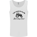 A Tractor for My Wife Funny Farming Farmer Mens Vest Tank Top White