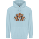 A Trippy Fox With Seven Tails Childrens Kids Hoodie Light Blue