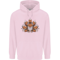 A Trippy Fox With Seven Tails Childrens Kids Hoodie Light Pink