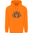 A Trippy Fox With Seven Tails Childrens Kids Hoodie Orange