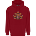 A Trippy Fox With Seven Tails Childrens Kids Hoodie Red