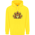 A Trippy Fox With Seven Tails Childrens Kids Hoodie Yellow