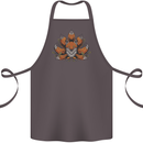 A Trippy Fox With Seven Tails Cotton Apron 100% Organic Dark Grey