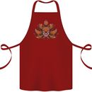 A Trippy Fox With Seven Tails Cotton Apron 100% Organic Maroon