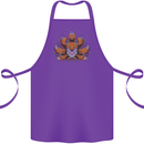 A Trippy Fox With Seven Tails Cotton Apron 100% Organic Purple