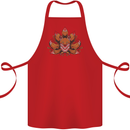 A Trippy Fox With Seven Tails Cotton Apron 100% Organic Red