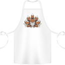A Trippy Fox With Seven Tails Cotton Apron 100% Organic White