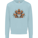 A Trippy Fox With Seven Tails Kids Sweatshirt Jumper Light Blue