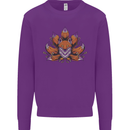 A Trippy Fox With Seven Tails Kids Sweatshirt Jumper Purple