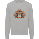 A Trippy Fox With Seven Tails Kids Sweatshirt Jumper Sports Grey