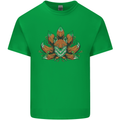 A Trippy Fox With Seven Tails Kids T-Shirt Childrens Irish Green