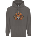 A Trippy Fox With Seven Tails Mens 80% Cotton Hoodie Charcoal