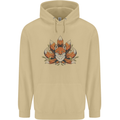 A Trippy Fox With Seven Tails Mens 80% Cotton Hoodie Sand
