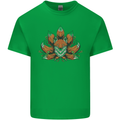 A Trippy Fox With Seven Tails Mens Cotton T-Shirt Tee Top Irish Green