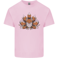 A Trippy Fox With Seven Tails Mens Cotton T-Shirt Tee Top Light Pink