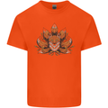 A Trippy Fox With Seven Tails Mens Cotton T-Shirt Tee Top Orange
