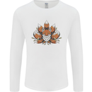 A Trippy Fox With Seven Tails Mens Long Sleeve T-Shirt White