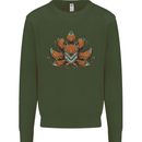 A Trippy Fox With Seven Tails Mens Sweatshirt Jumper Forest Green