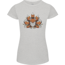 A Trippy Fox With Seven Tails Womens Petite Cut T-Shirt Sports Grey