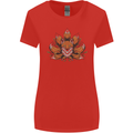 A Trippy Fox With Seven Tails Womens Wider Cut T-Shirt Red