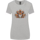A Trippy Fox With Seven Tails Womens Wider Cut T-Shirt Sports Grey