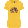 A Trippy Fox With Seven Tails Womens Wider Cut T-Shirt Yellow