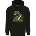 A Trippy Frog Magic Mushrooms LSD Childrens Kids Hoodie Black
