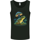 A Trippy Frog Magic Mushrooms LSD Mens Vest Tank Top Black