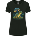 A Trippy Frog Magic Mushrooms LSD Womens Wider Cut T-Shirt Black