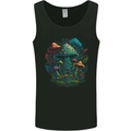 A Trippy Magic Mushroom City LSD Mens Vest Tank Top Black