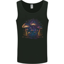 A Trippy Magic Mushroom Forest LSD Mens Vest Tank Top Black