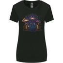 A Trippy Magic Mushroom Forest LSD Womens Wider Cut T-Shirt Black