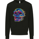 A Trippy Skull Kids Sweatshirt Jumper Black