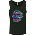 A Trippy Skull Mens Vest Tank Top Black