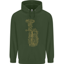 A Tuba Musical Instruments Brass Band Childrens Kids Hoodie Forest Green